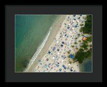 Load image into Gallery viewer, Scenic View Of A Crowded Beach - Framed Print