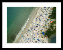 Load image into Gallery viewer, Scenic View Of A Crowded Beach - Framed Print