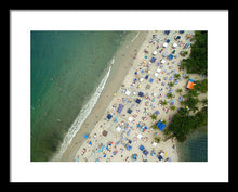 Load image into Gallery viewer, Scenic View Of A Crowded Beach - Framed Print