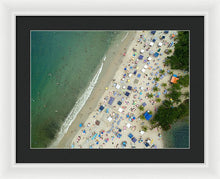 Load image into Gallery viewer, Scenic View Of A Crowded Beach - Framed Print