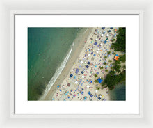 Load image into Gallery viewer, Scenic View Of A Crowded Beach - Framed Print