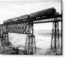 Load image into Gallery viewer, Scenic View - Train On Bridge - Canvas Print