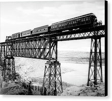 Load image into Gallery viewer, Scenic View - Train On Bridge - Canvas Print