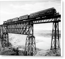 Load image into Gallery viewer, Scenic View - Train On Bridge - Canvas Print