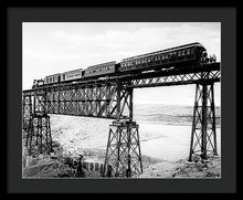 Load image into Gallery viewer, Scenic View - Train On Bridge - Framed Print