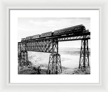 Load image into Gallery viewer, Scenic View - Train On Bridge - Framed Print