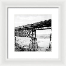 Load image into Gallery viewer, Scenic View - Train On Bridge - Framed Print