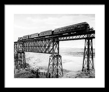 Load image into Gallery viewer, Scenic View - Train On Bridge - Framed Print