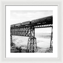 Load image into Gallery viewer, Scenic View - Train On Bridge - Framed Print