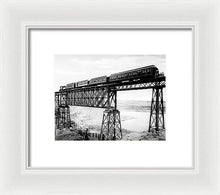 Load image into Gallery viewer, Scenic View - Train On Bridge - Framed Print