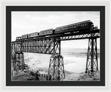 Load image into Gallery viewer, Scenic View - Train On Bridge - Framed Print