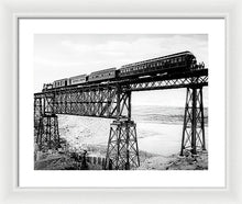 Load image into Gallery viewer, Scenic View - Train On Bridge - Framed Print