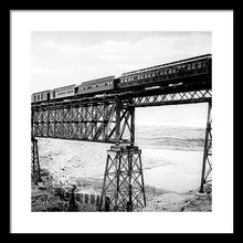 Load image into Gallery viewer, Scenic View - Train On Bridge - Framed Print