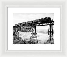 Load image into Gallery viewer, Scenic View - Train On Bridge - Framed Print