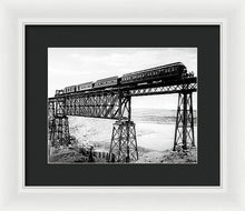 Load image into Gallery viewer, Scenic View - Train On Bridge - Framed Print