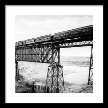 Load image into Gallery viewer, Scenic View - Train On Bridge - Framed Print