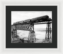 Load image into Gallery viewer, Scenic View - Train On Bridge - Framed Print