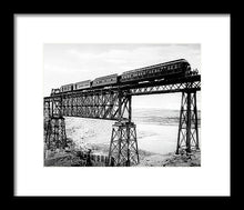 Load image into Gallery viewer, Scenic View - Train On Bridge - Framed Print