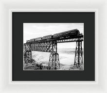 Load image into Gallery viewer, Scenic View - Train On Bridge - Framed Print