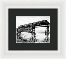 Load image into Gallery viewer, Scenic View - Train On Bridge - Framed Print