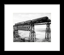 Load image into Gallery viewer, Scenic View - Train On Bridge - Framed Print