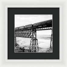 Load image into Gallery viewer, Scenic View - Train On Bridge - Framed Print