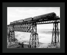 Load image into Gallery viewer, Scenic View - Train On Bridge - Framed Print