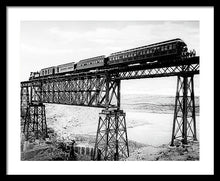 Load image into Gallery viewer, Scenic View - Train On Bridge - Framed Print