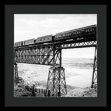 Load image into Gallery viewer, Scenic View - Train On Bridge - Framed Print