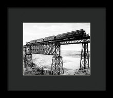 Load image into Gallery viewer, Scenic View - Train On Bridge - Framed Print