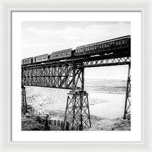 Load image into Gallery viewer, Scenic View - Train On Bridge - Framed Print