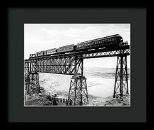 Load image into Gallery viewer, Scenic View - Train On Bridge - Framed Print