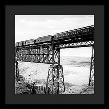 Load image into Gallery viewer, Scenic View - Train On Bridge - Framed Print