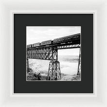 Load image into Gallery viewer, Scenic View - Train On Bridge - Framed Print