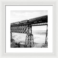 Load image into Gallery viewer, Scenic View - Train On Bridge - Framed Print