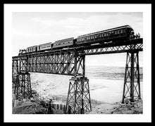 Load image into Gallery viewer, Scenic View - Train On Bridge - Framed Print