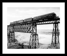 Load image into Gallery viewer, Scenic View - Train On Bridge - Framed Print