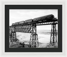 Load image into Gallery viewer, Scenic View - Train On Bridge - Framed Print