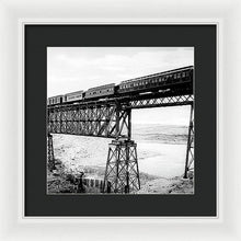 Load image into Gallery viewer, Scenic View - Train On Bridge - Framed Print