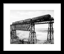 Load image into Gallery viewer, Scenic View - Train On Bridge - Framed Print