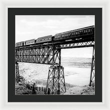 Load image into Gallery viewer, Scenic View - Train On Bridge - Framed Print