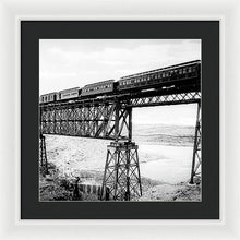 Load image into Gallery viewer, Scenic View - Train On Bridge - Framed Print