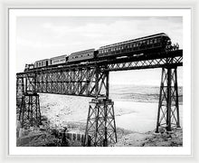 Load image into Gallery viewer, Scenic View - Train On Bridge - Framed Print