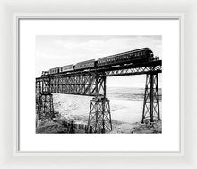 Load image into Gallery viewer, Scenic View - Train On Bridge - Framed Print