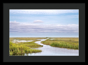 Scenic Lowcountry Marsh View - Framed Print