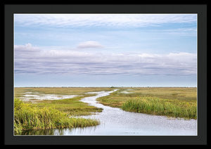 Scenic Lowcountry Marsh View - Framed Print