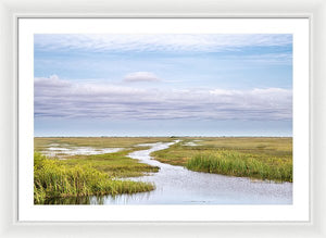 Scenic Lowcountry Marsh View - Framed Print