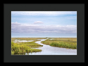 Scenic Lowcountry Marsh View - Framed Print