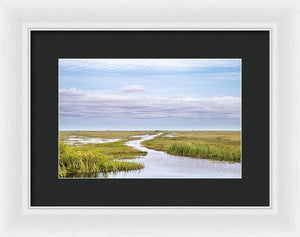 Scenic Lowcountry Marsh View - Framed Print