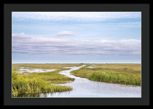 Scenic Lowcountry Marsh View - Framed Print